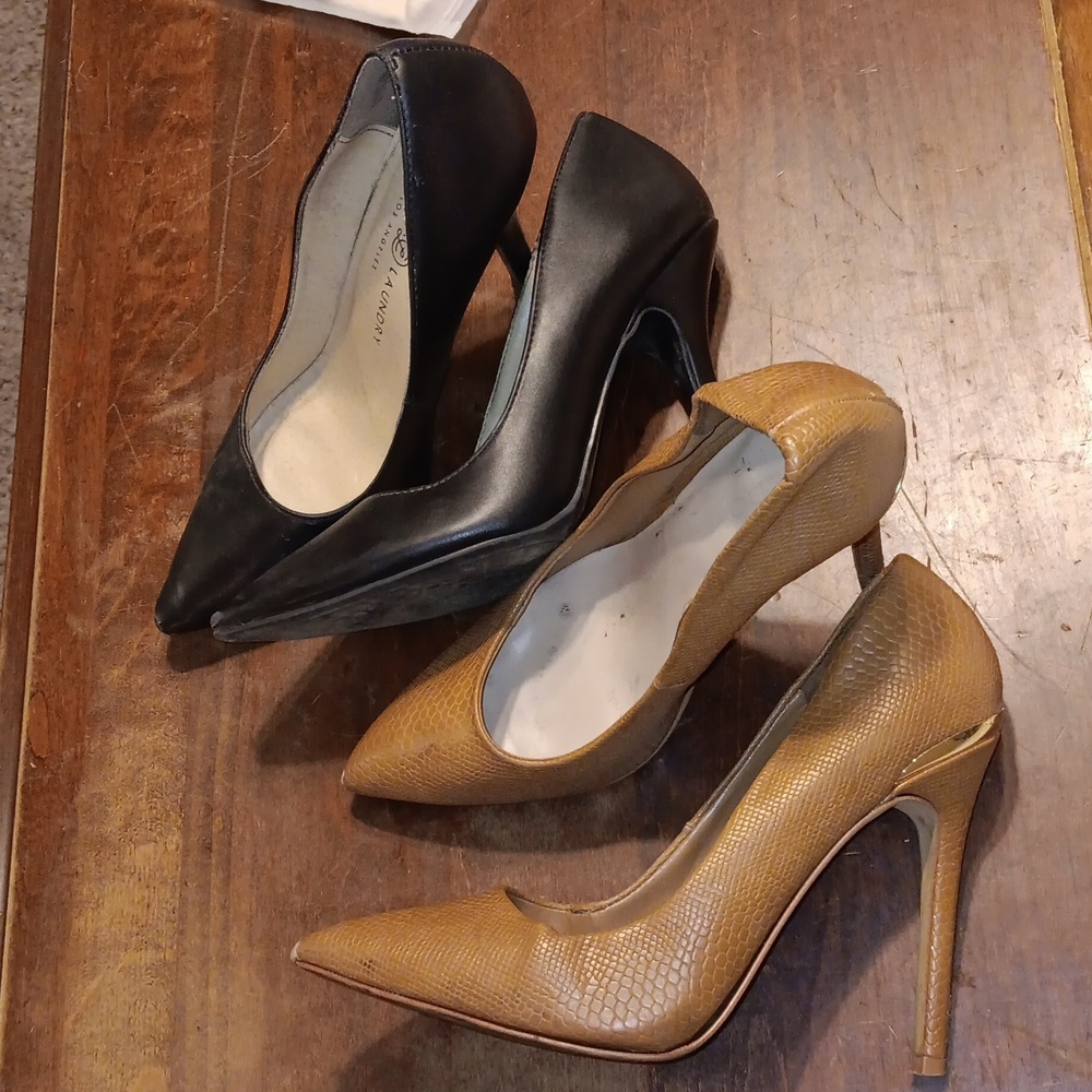 Worn pumps 2 pair Aldo and Chinese Laundry